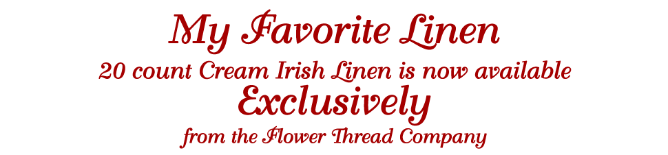 page title: 20 count cream irish linen